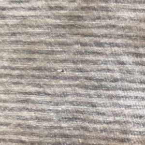 Showing damage to body suit